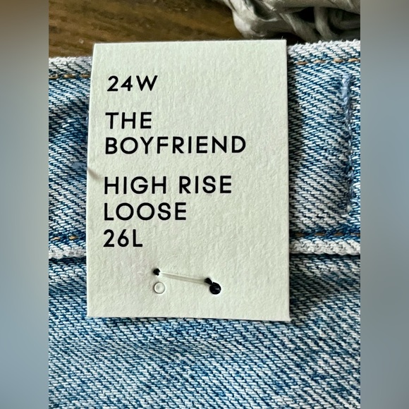 ‼️SOLD‼️ BNWT Aritzia Denim Forum The Boyfriend High-rise Loose jeans - Picture 6 of 9
